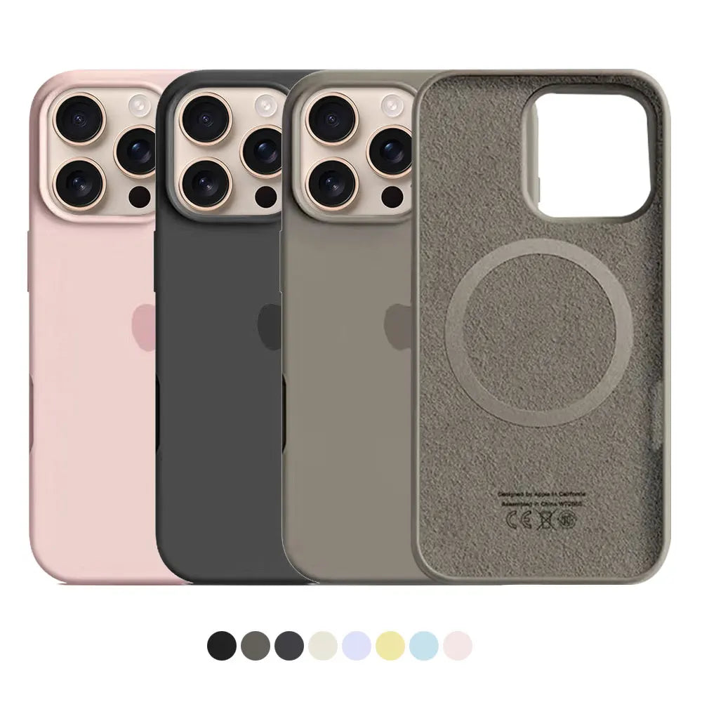 Funda Magnética MagSafe Silicona iPhone 13-16 Pro Max